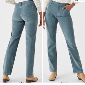 NWT Faherty Stretch Cord Julianne Light Blue Corduroy Pants